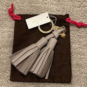 Kate Spade Double Tassel Keychain Key Fob